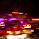 Police responding to the incident that saw two officers hit. Photo: Raphael Orlove/Jalopnik